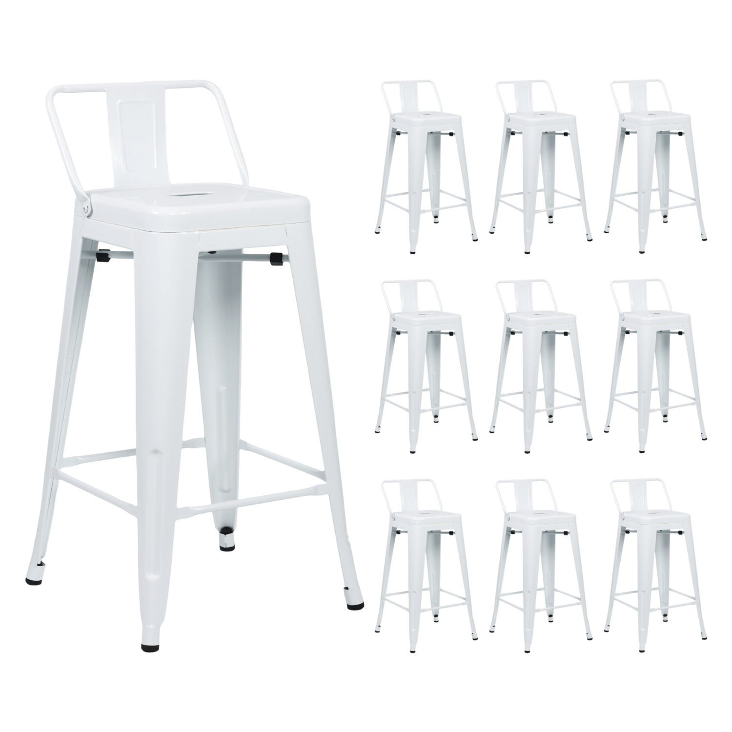 Pack 10 tabourets...